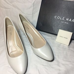White Cole Haan Heels